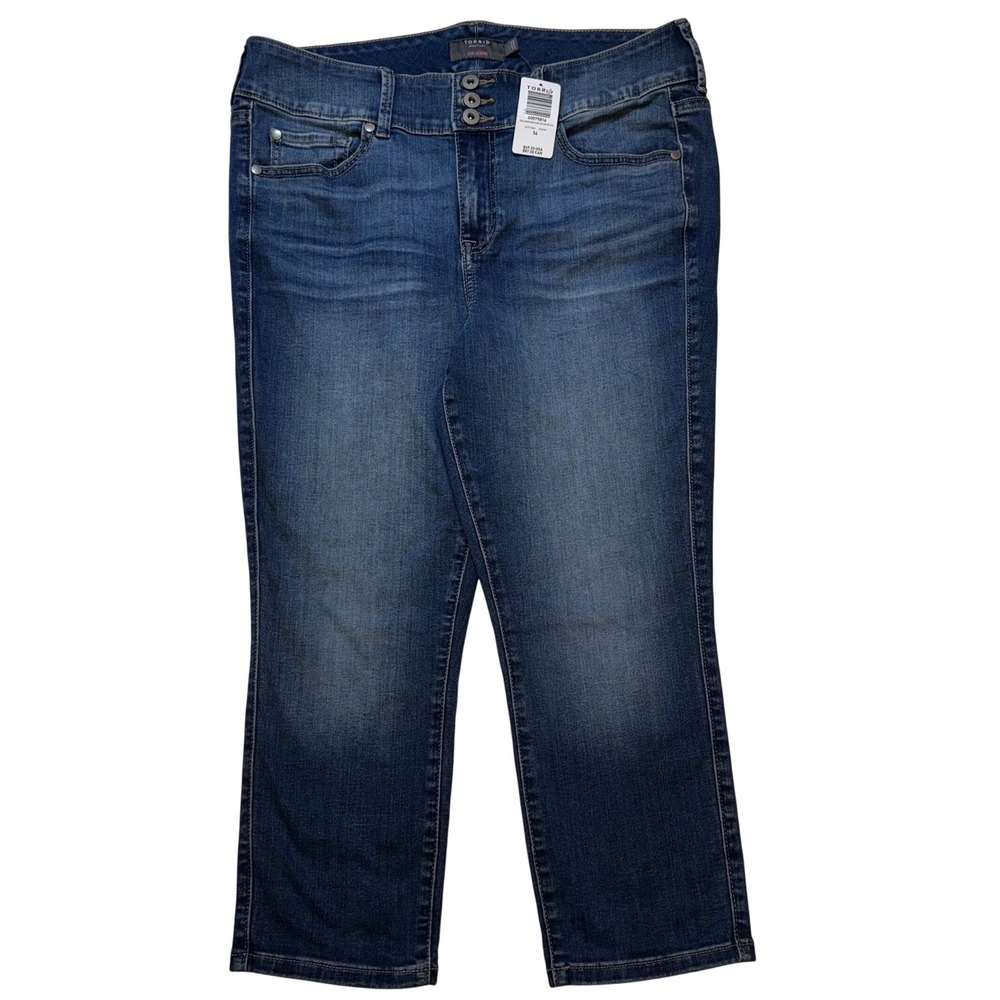 Torrid Size 14 Crop Jegging Skinny High Rise Super Soft Stretch Jeans NWT‎